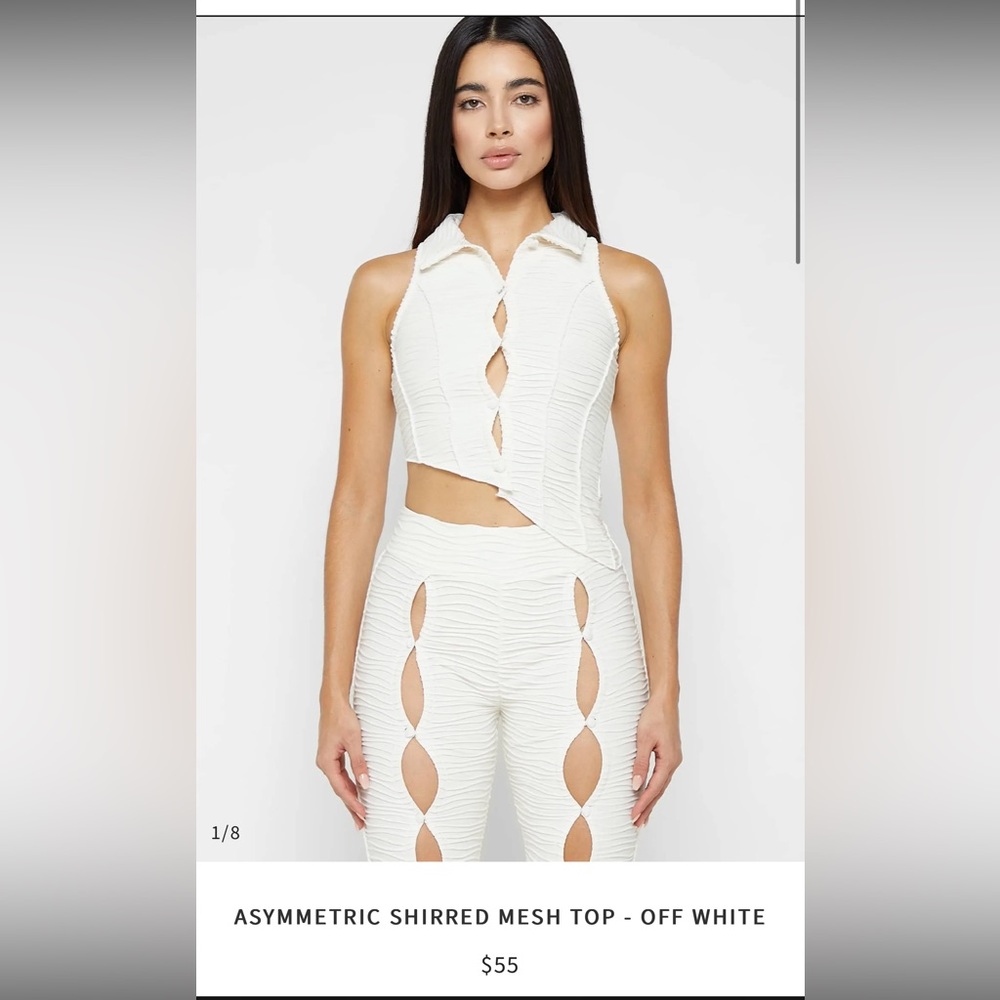 White set pants and top